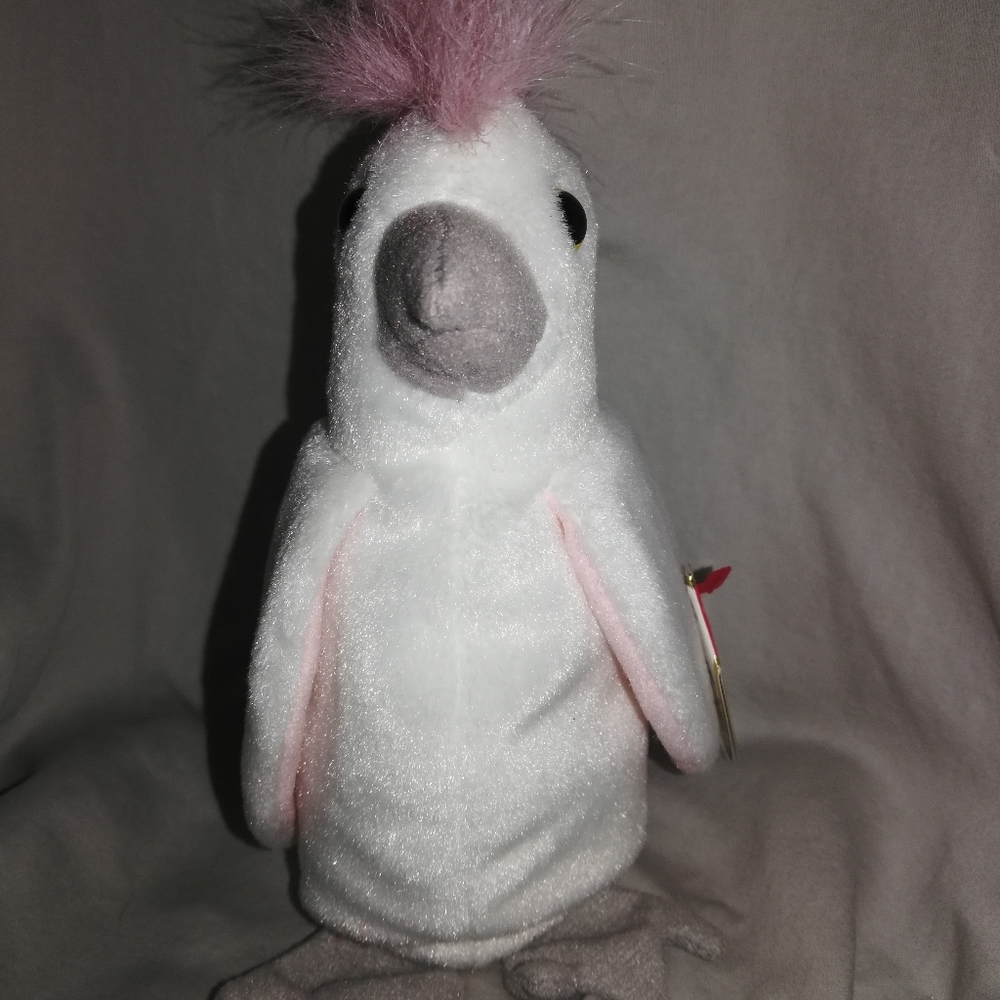 Vintage TY Beanie Baby 'Kuku' the Cockatoo